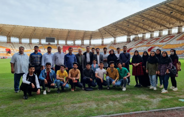 بازدید دانشجویان از ورزشگاه شهدای فولاد