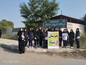 بازدید علمی دانش‌آموزان از دانشگاه علوم کشاورزی ومنابع طبیعی خوزستان در قالب اردوی راهیان پیشرفت با تسهیل‌گری کانون دانشجویی سنابل جهاد