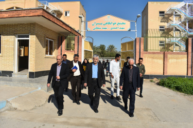 بازدید رئیس صندوق رفاه دانشجویان وزارت علوم  از امکانات رفاهی دانشجویی دانشگاه علوم کشاورزی و منابع طبیعی خوزستان و حضور در جلسه هیأت رئیسه دانشگاه