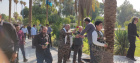 مراسم غبار روبی و عطر افشانی مزار مطهر شهدای گمنام دانشگاه به مناسبت هفته دفاع مقدس