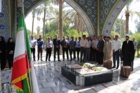 برگزاری مراسم غبار روبی از یادمان شهدای گمنام