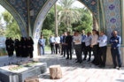 برگزاری مراسم غبار روبی از یادمان شهدای گمنام