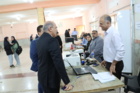 بازدید رئیس دانشگاه از روند ثبت‌نام دانشجویان کارشناسی