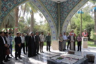 گرامی‌داشت هفته دفاع مقدس با غبارروبی مزار شهدای گمنام