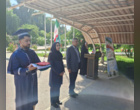 پرچم ایران بر فراز دانشگاه علوم کشاورزی و منابع طبیعی خوزستان به اهتزاز درآمد