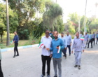 همایش پیاده‌روی دانشگاهیان دانشگاه علوم کشاورزی و منابع طبیعی خوزستان برگزار شد
