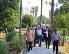 همایش پیاده‌روی دانشگاهیان دانشگاه علوم کشاورزی و منابع طبیعی خوزستان برگزار شد