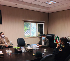 دیدار فرمانده نیروی انتظامی شهرستان باوی با آقای دکتر عباس عبدشاهی رئیس دانشگاه